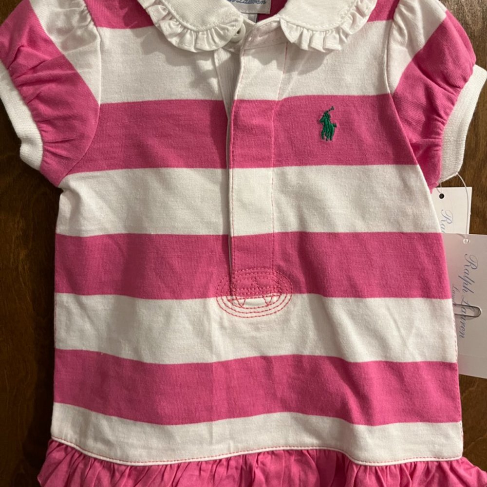 NWT Ralph Lauren girls outfit, size 6 month